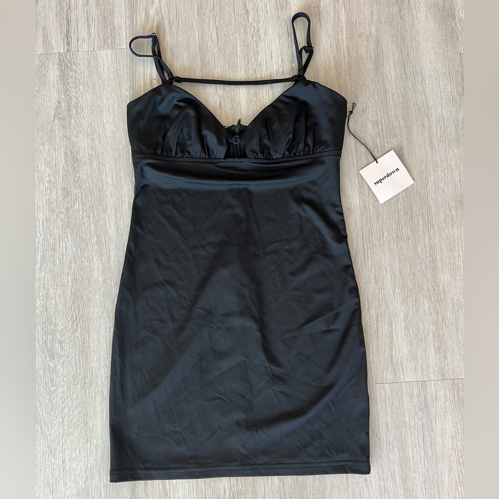 Black Superdown Mini Dress from Revolve - Picture 1 of 4